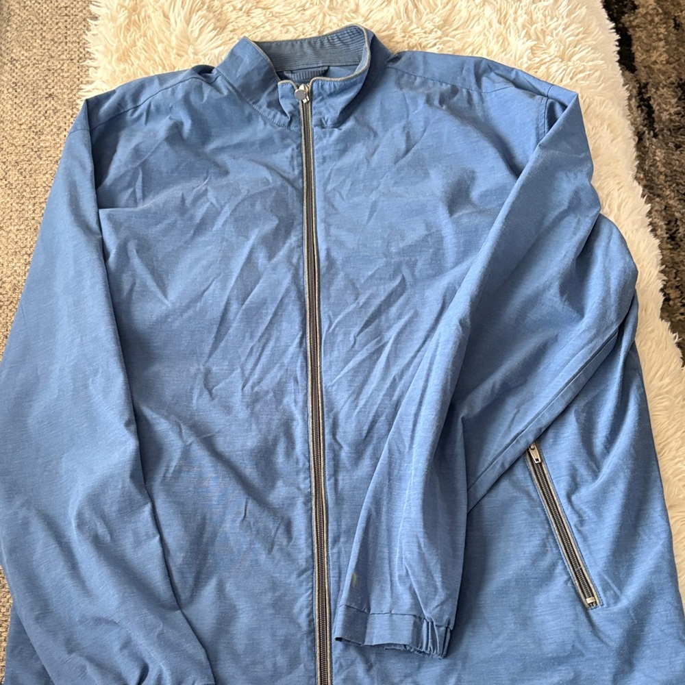 Linksoul Light Blue Full-Zip Bomber Jacket